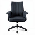 Bureaustoel van stof met zwarte kleur en zithoogte van 60 x 60 x 95 cm